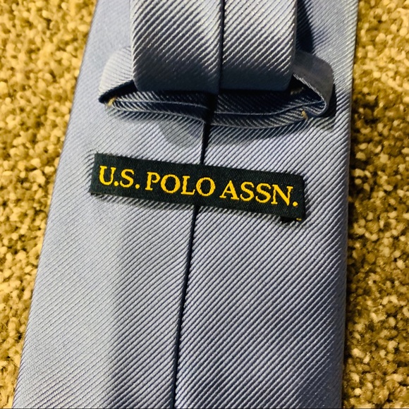 ⭐️ U.S. POLO ASSN Silk Blue Tie - Picture 4 of 5